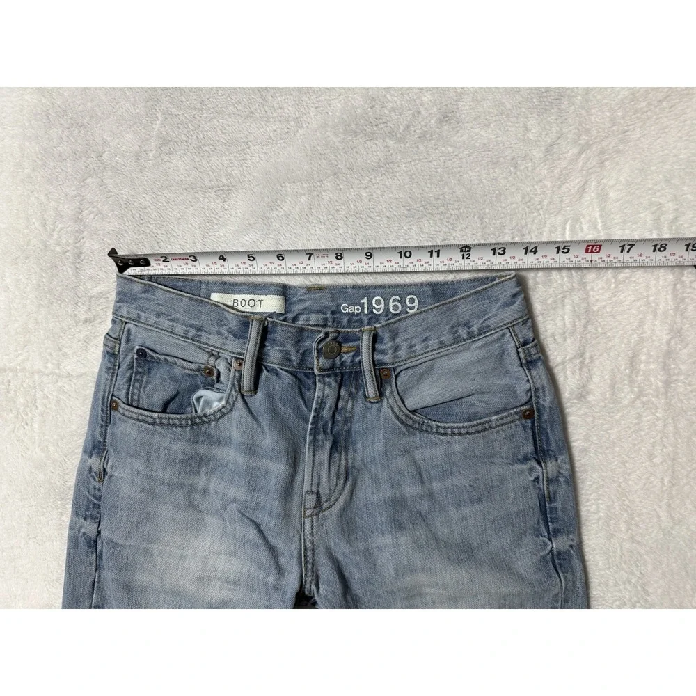 Gap 1969 Boot Jeans‎ Mens 27x29 Bootcut Rodeo Western Cowboy Light Wash